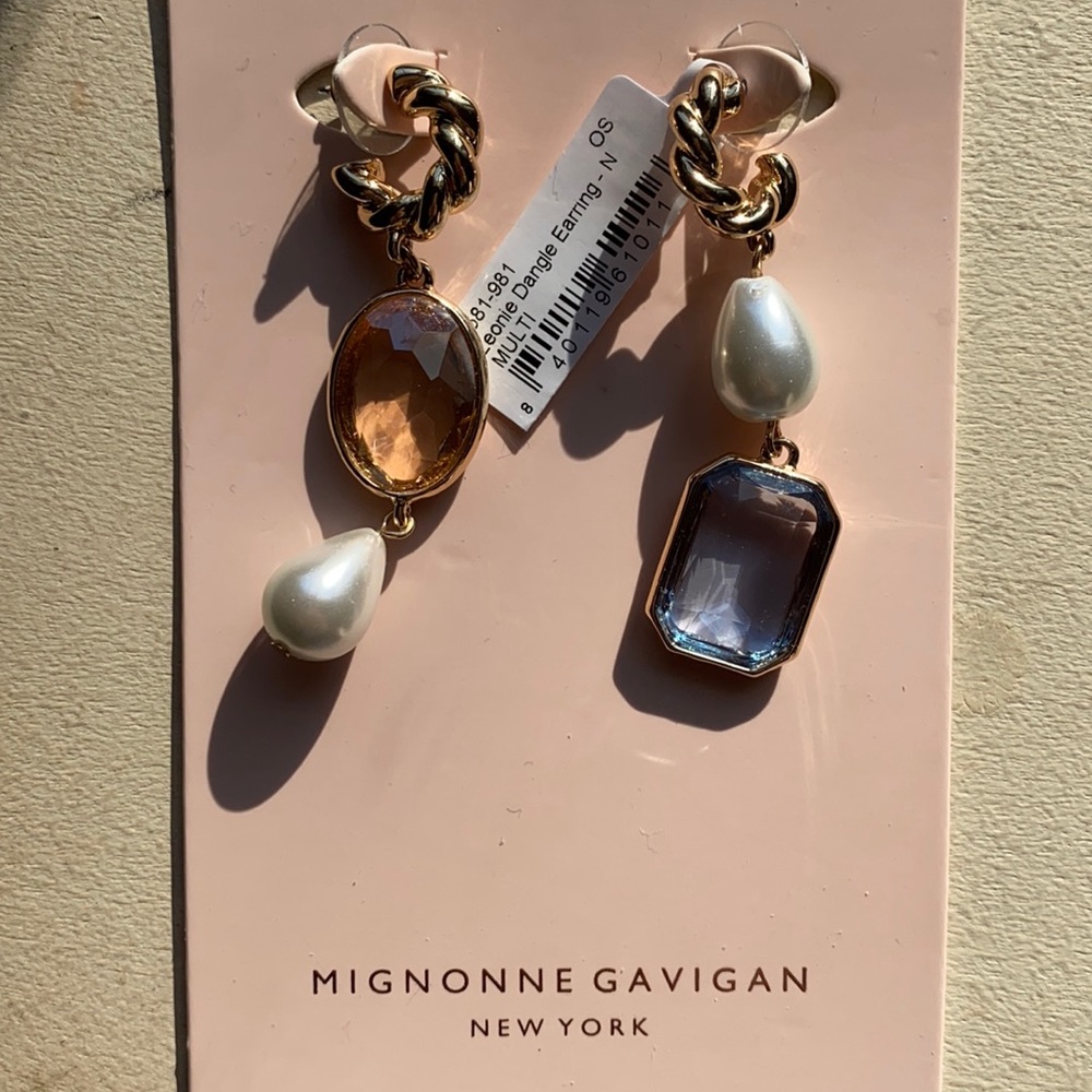 Mignonne Gavigan Freshwater Pearl & Glass Earrings